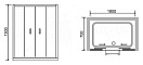 Душевая шторка на ванну RGW Screens SC-91 (SC-61+ Z-52) 1500х1800x700 Хром 01119187-11