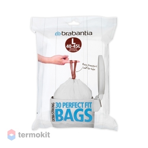 Мешки для мусора Brabantia PerfectFit размер L 40-45 л упаковка-диспенсер 30 шт 362163
