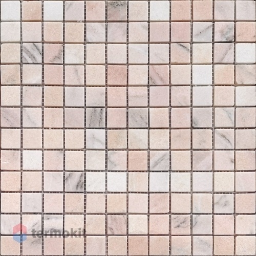 Мозаика Caramelle Mosaic Pietrine 7mm Rosa Salmone Pol (2,3x2,3) 29,8x29,8