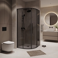 Душевой уголок Niagara Nova 1950x800x800 (тонированное стекло) черный матовый NG-2825-34BLACK