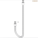 Металлический шланг Hansgrohe 2,00 м шлиф. красное золото 28120310
