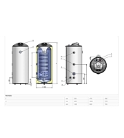 Eldom Green Line Напольный косвенный водонагреватель с одним теплообменником 100л FV10046TSL EN