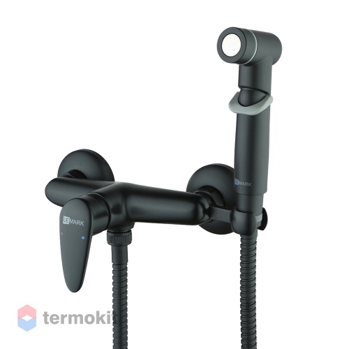 Смеситель с гигиеническим душем Lemark Pramen черный LM3318BL
