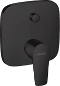 Встраиваемый смеситель для ванны и душа Hansgrohe Talis E матовый черный 71474670