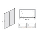 Душевая шторка на ванну RGW Screens SC-42 1800х1500 Хром
