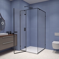 Душевой уголок RGW Stilvoll SV-030B 2000x1000x1000 (матовое стекло) черный 353203000-24