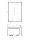 Душевая дверь RGW Passage PA-11 150х195 01081115-21 (матовое стекло) Хром