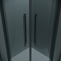 Душевой уголок Grossman Cosmo 1950x1000x1000 (тонированное стекло) черный матовый 301.K33.02.1010.21.10