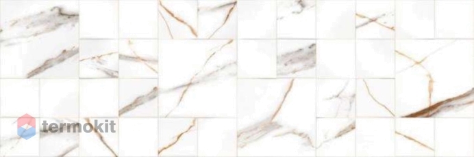 Керамическая плитка Primavera Signorina Gold Decor 02 carving настенная 30x90