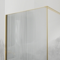 Душевая перегородка RGW WA-08G Walk In 1200х1950 золото (рифленое стекло) 06100812-156 УЦЕНЕННЫЙ