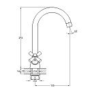 Смеситель для кухни Solone KOA4-C722