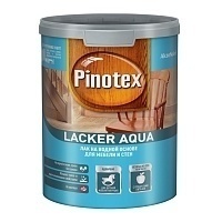 Pinotex Lacker Aqua 10,Лак на водной основе для мебели и стен,матовый,1л
