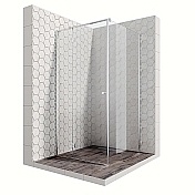 Душевой уголок Ambassador Diamond 2000x1000x1000 хром левая 12011103L