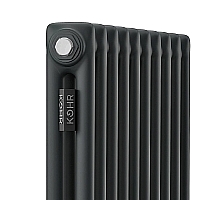 Стальной трубчатый радиатор Kohr Heim 2057/10 секций с боковым подключением 3/4 черный