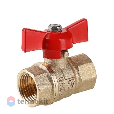Кран шаровой Valtec Стандарт 3/4" ВВ PN40 (бабочка)
