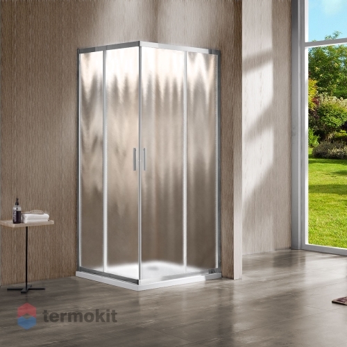 Душевой уголок Vincea Garda 1900x1100x1000 (стекло шиншилла) хром VSS-1G1011CH