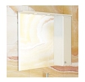 Зеркальный шкаф COMFORTY Сочи-85 белый глянец 00003132119