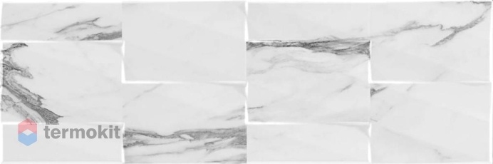 Керамическая плитка Argenta Altissimo Prisma White настенная 25x75
