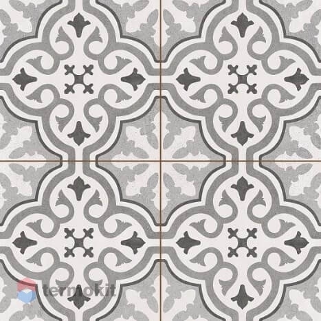 Керамическая плитка Kerlife Hydraulic Grace Silver напольная 45x45