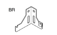 Кронштейн Buderus K9.2BR настенный правый белый, с пласт. встав. для 10/11 типов, все высоты