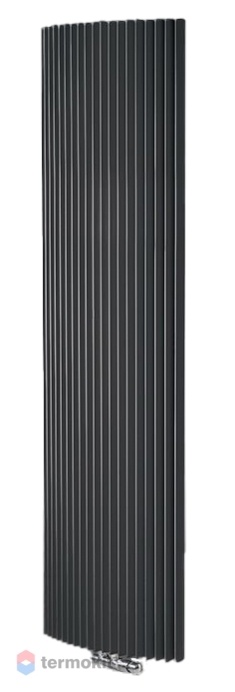 Дизайн-радиатор Jaga Iguana Arco 1800х290 H180 L029 темно-серый металик
