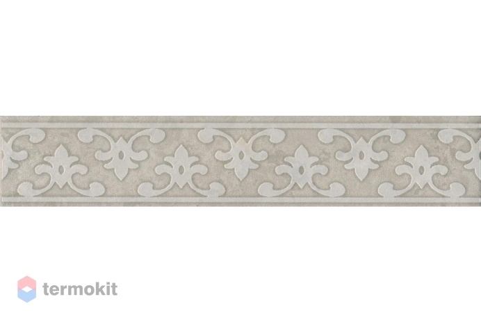 Керамическая плитка Kerama Marazzi Ферони OS/B295/8348 бордюр серый матовый 30x5,7