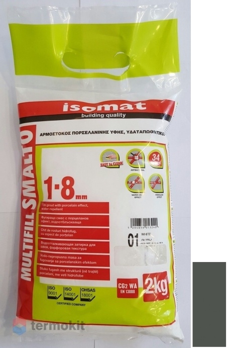 Затирка Isomat Multifill Smalto 1-8 Темно-серый 10 (2 кг)