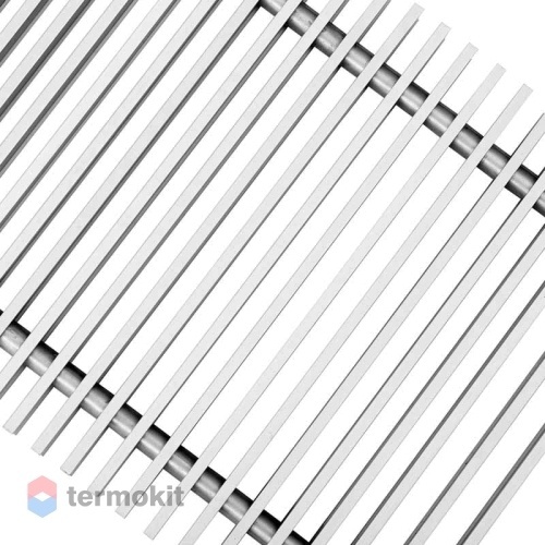 Декоративная решетка Techno 250x2100/С Алюминиевая Серебряная