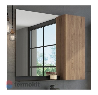 Зеркальный шкаф COMFORTY Кёльн-90 дуб темный 00004147987