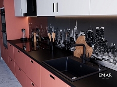 Мойка для кухни EMAR Quartz оникс EMQ-1640.Q Оникс