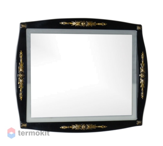 Зеркало Aquanet Виктория 90 черный/золото 00183928