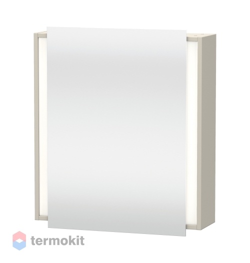Зеркальный шкаф Duravit Ketho 65 с подсветкой Серо-коричневый KT7530R9191