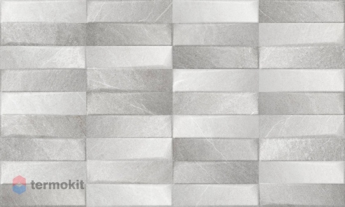 Керамическая плитка Gracia Ceramica Magma 03 grey серый настенная рельеф 30x50