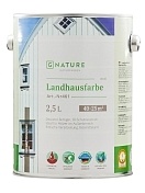 GNature 461, Landhausfarbe Краска для деревянных фасадов на основе масел и смол с УФ фильтром и антисептиком, белая база