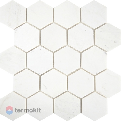 Мозаика из нат. мрамора Starmosaic Hexagon VMwP 30,5х30,5 (64x74)
