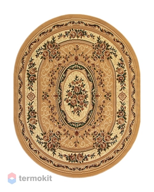 Ковёр Merinos Laguna 250x400 овальный бежевый 5444