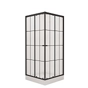 Душевой уголок Niagara Nova 1950x900x900 (стекло с рисунком) черный NG-0190-14