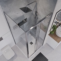 Душевой уголок Niagara Nova 1950x1000x900 хром NG-64-9A-A100-34