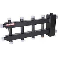 ROMMER Коллектор (дублер компакт) с гидроразделителем на 2+2+1 контура  до 60 кВт