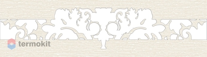 Керамическая плитка Eurotile Ceramica Queen 338 центр бордюр 7x24,5