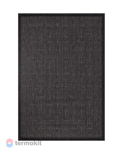 Ковёр Merinos Vegas 80x150 прямоугольный чёрный S008