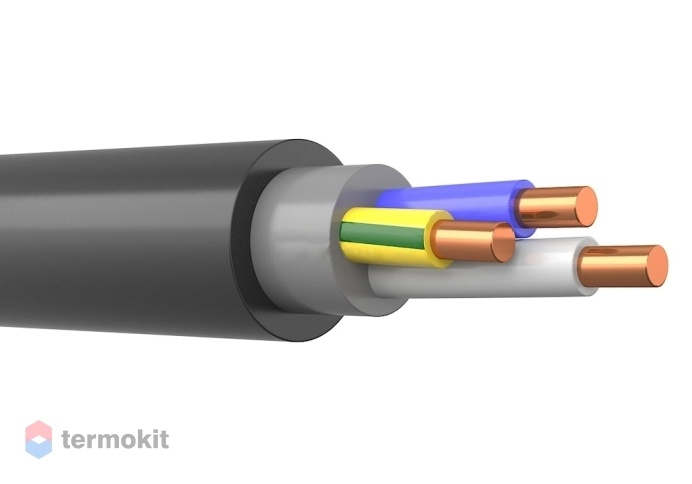 Кабель Севкабель ВВГнг-LS 3x6 отрезок \ 10м \