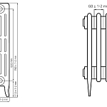 Чугунные радиаторы Radimax Derby 600