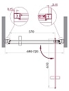 Душевая дверь BelBagno MARMI 700x1950 хром MARMI-B-1-70-C-Cr