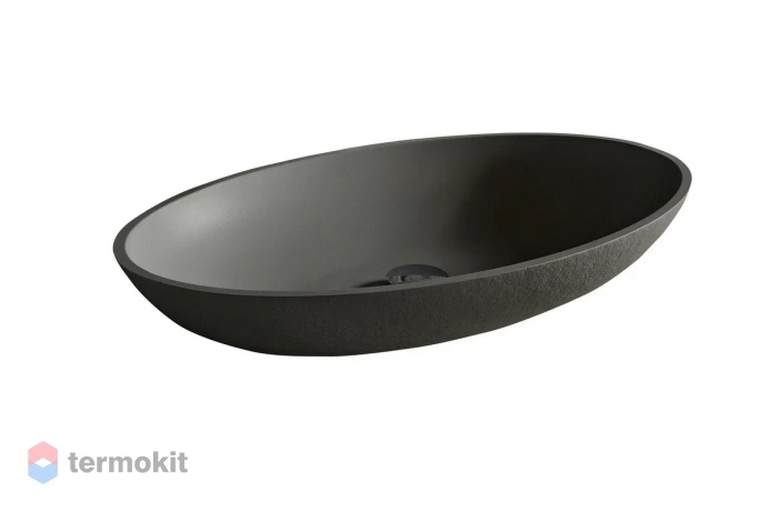 Раковина накладная ACQUABELLA ON-TOP Черный ON-TOP OVAL SLATE NEGRO