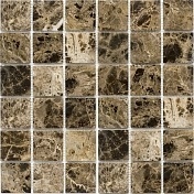 Мозаика из нат. мрамора Starmosaic Dark Emperador Polished (JMST055) 30,5х30,5 (48x48)