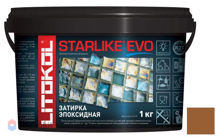 Затирка Litokol эпоксидная Starlike Evo S.209 Assisi 1кг