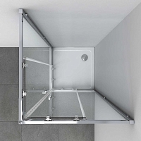 Душевой уголок Vincea Rapid 1900x900x900 хром (текстурное) VSS-3R80x90MT
