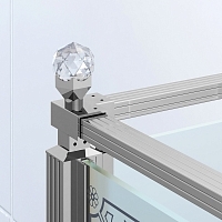 Душевой уголок Ambassador Royal 2000x1200x800 (с рисунком) левый 18015110-L