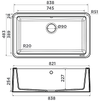 Мойка для кухни Omoikiri Tarento черный 4993178